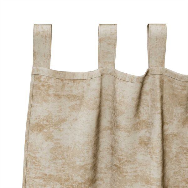 vidaXL Velour Gardiner med gardiner 2 pcs Creme 245 x 140 cm Fl&oslash;jl