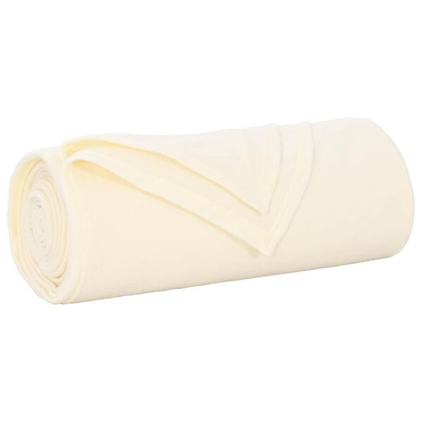 vidaXL Kastet&aelig;pper 6 pcs Creme 170 x 130 cm Fleece