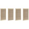 vidaXL Skabsd&oslash;r med d&oslash;r 4 stk. Naturfarvet 110 x 2,1 x 59,5 cm