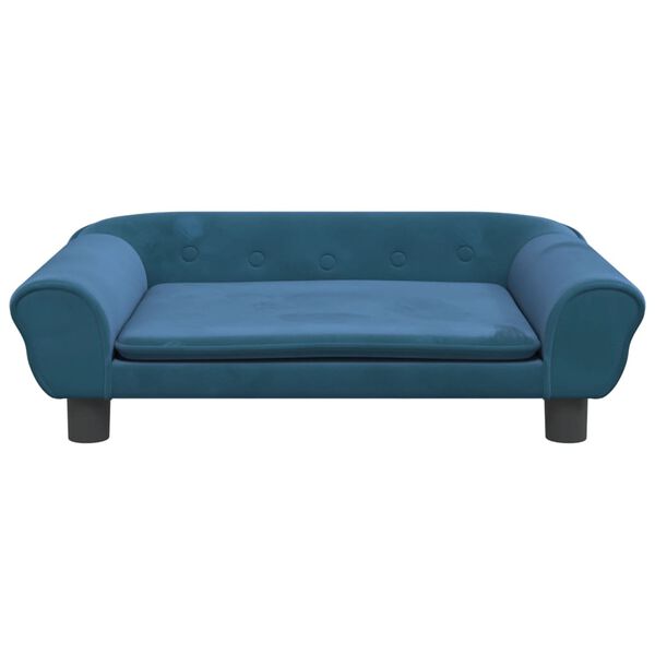 vidaXL sofa til børn 70x45x26 cm velour blå