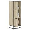 vidaXL skab sonoma-eg 35,5x35x106,5 cm konstrueret tr&aelig; og metal