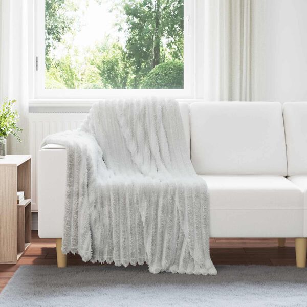 vidaXL Kastet&aelig;pper 6 pcs Gr&aring; 150 x 130 cm Fleece