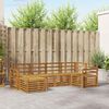 vidaXL Sofas&aelig;t 6 pcs Naturfarvet Massivt Akacietr&aelig;