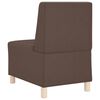 vidaXL Modulsofa enhed uden arme 3 pcs Brun 55 x 74 x 82 cm Faux l&aelig;der