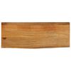 vidaXL bordplade 80x20x2,5 cm naturlig kant massivt mangotr&aelig;
