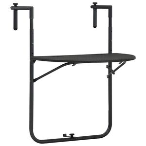 vidaXL h&aelig;ngende altanbord 60 x 64 x 83,5 cm plastik rattanlook brun