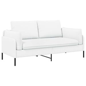 vidaXL 2-personers sofa Hvid 188 x 81 x 89 cm Stof
