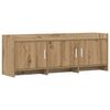 vidaXL TV-skab 130 x 33 x 47 cm Artisan-eg Konstrueret tr&aelig;