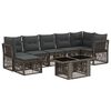 vidaXL Havesofa S&aelig;t 8 stk. Gr&aring; polyrattan