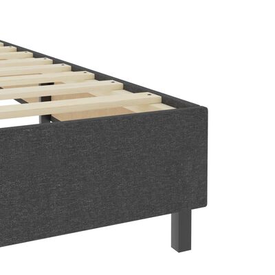 vidaXL seng med boxmadras 100x200 cm stof mørkegrå