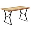 vidaXL spisebord 140x80x76 cm massivt genbrugstr&aelig;