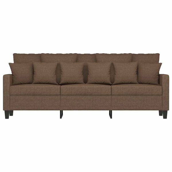 vidaXL 3-personers sofa 180 cm stof brun