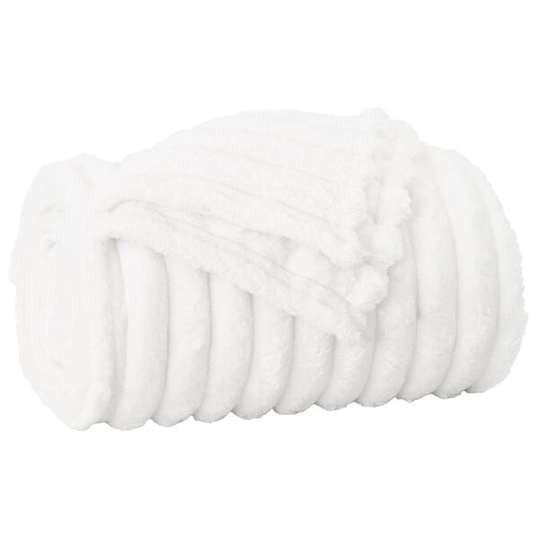 vidaXL Kastet&aelig;pper 6 pcs Hvid 200 x 150 cm Fleece