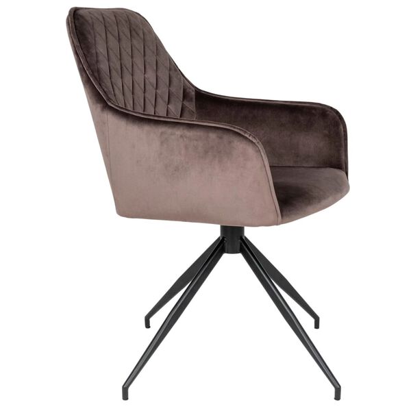 House Nordic drejelig spisebordsstol Ava gr&aring;brun