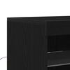 vidaXL LED Sideboard Sort eg 41 x 37 x 100 cm Konstrueret tr&aelig;