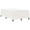 vidaXL Box spring seng Creme og hvid 120 x 190 cm Velourstof
