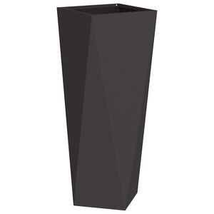 vidaXL Plantekasse Sort 30 x 30 x 75 cm St&aring;l