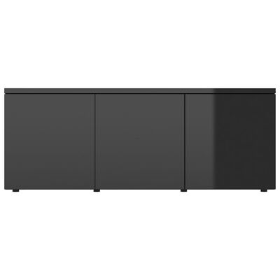 vidaXL tv-skab 80x34x30 cm spånplade sort højglans