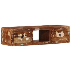 vidaXL v&aelig;gh&aelig;ngt tv-skab 100x32x25 cm massivt genbrugstr&aelig;