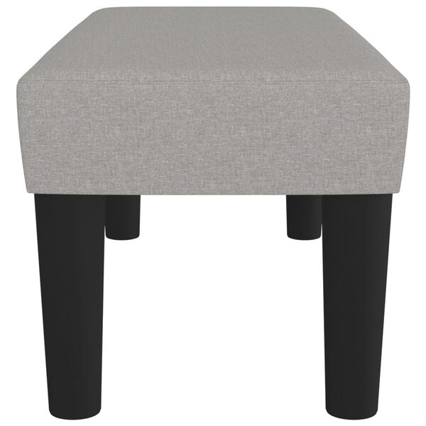 vidaXL bænk 70x30x30 cm stof lysegrå