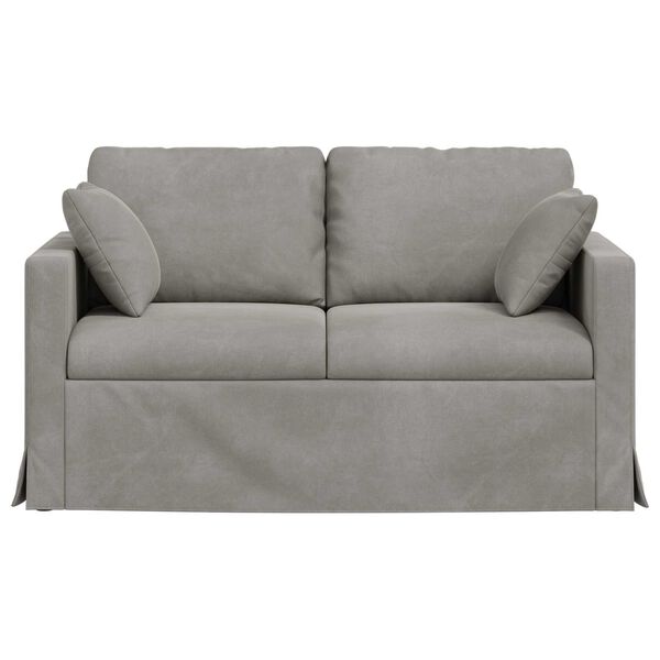 vidaXL Sofa Lysegr&aring; Samlede dimensioner: 138 x 78 x 80 cm (B x D x H)