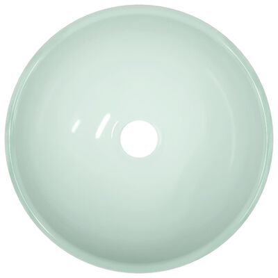 vidaXL håndvask 30x12 cm hærdet glas hvid