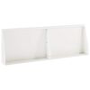 vidaXL St&oslash;ttemur 2 stk. 60 x 12 x 40 cm St&aring;l Hvid
