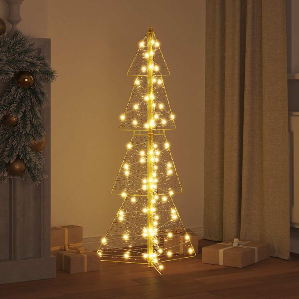 vidaXL Juletr&aelig; med 100 LED'er Varm hvid 120 cm PET