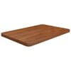 vidaXL bordplade til badev&aelig;relse 60x40x2,5 cm massivt tr&aelig; m&oslash;rkebrun