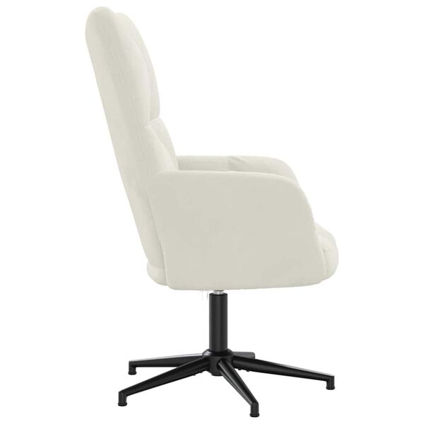 vidaXL l&aelig;nestol fl&oslash;jl cremefarvet