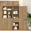 vidaXL Highboard Artisan Egetr&aelig; 50 x 42,5 x 185 cm Konstrueret tr&aelig;