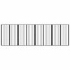 vidaXL Hunded&oslash;r 4 stk. Sort 80 x 100 cm Galvaniseret st&aring;l