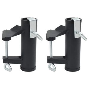 vidaXL parasolbeslag til altan 2 stk. 35-38 mm st&aring;l