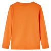 Lang&aelig;rmet T-shirt til b&oslash;rn str. 104 cm orange