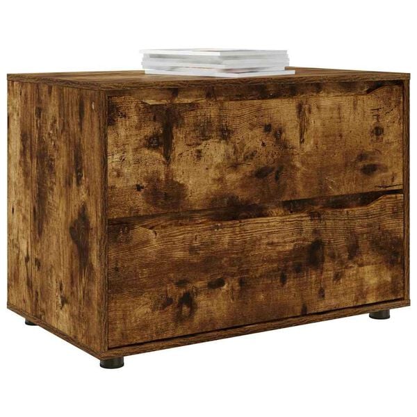 vidaXL Opbevaringsskab R&oslash;get eg 80 x 48 x 57 cm Konstrueret tr&aelig;