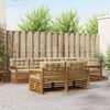 vidaXL Udend&oslash;rs sofagruppe med pude 7 pcs Naturlig og Beige