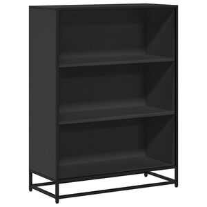 vidaXL bogreol 80,5x35x107,5 cm konstrueret tr&aelig; sort