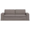 vidaXL Sofa Gr&aring;brun Samlede dimensioner: 222 x 80 x 82 cm (B x D x H)