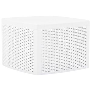 vidaXL sidebord 54 x 54 x 36,5 cm plastik hvid