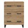 vidaXL Sideboard med skuffe Artisan Egetr&aelig; 69,5 x 34 x 90 cm