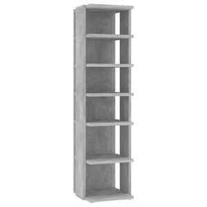 vidaXL skoskab 27,5x27x102 cm konstrueret tr&aelig; betongr&aring;