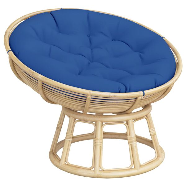 vidaXL rund hynde &Oslash;100x11 cm oxfordstof kongebl&aring;