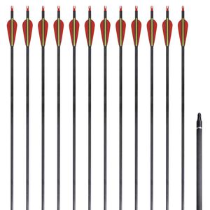 Standard recurve-pile 12 stk. 0,76 cm 30" carbon