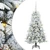 vidaXL Kunstigt Hinged Juletr&aelig; med 150 LED'er Hvid 120 cm PE og PVC