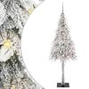 vidaXL Juletr&aelig; med 300 LED'er med stativ Hvid 210 cm PE og St&aring;l