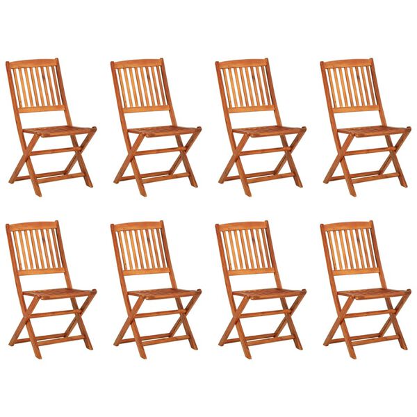 vidaXL spisebordss&aelig;t til haven 9 dele 180x90x75 cm massivt akacietr&aelig;