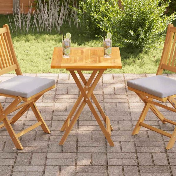 vidaXL bordplade 60x60x2,5 cm massivt teaktr&aelig;