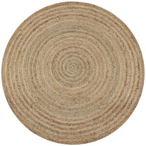 vidaXL gulvt&aelig;ppe 150 cm rundt flettet jute