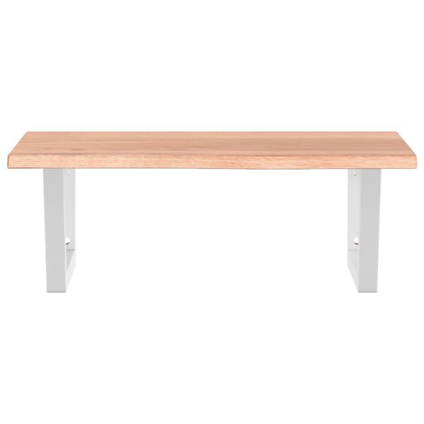 vidaXL badev&aelig;relseshylde st&aring;l og massivt egetr&aelig;