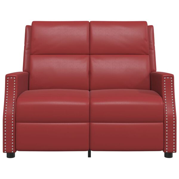 vidaXL 2-personers massagestol kunstl&aelig;der vinr&oslash;d